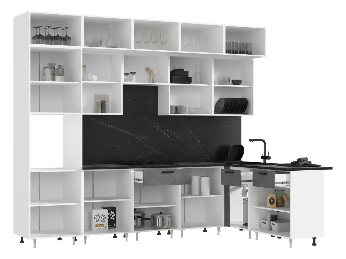 ЛДСП Кухня Рио NEW 3,0х1,8м/1080(490) Компоновка №5 фото 3